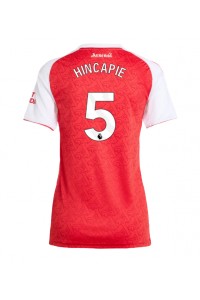 Arsenal Piero Hincapie #5 Voetbaltruitje Thuis tenue Dames 2025-26 Korte Mouw